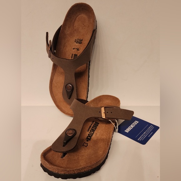 Birkenstock Gizeh Kids Mocca Brown Sandals Size 30 12-12.5 - Picture 4 of 10